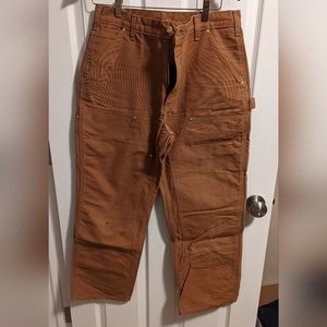 Carhartt Double Front Work Duck Dungaree 34x30